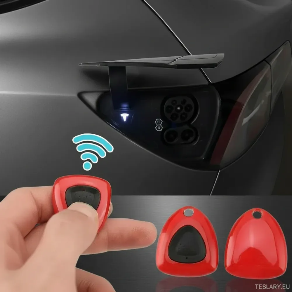 Tesla -malli y/3/s/x kaukosäädin laturiportin ovelle