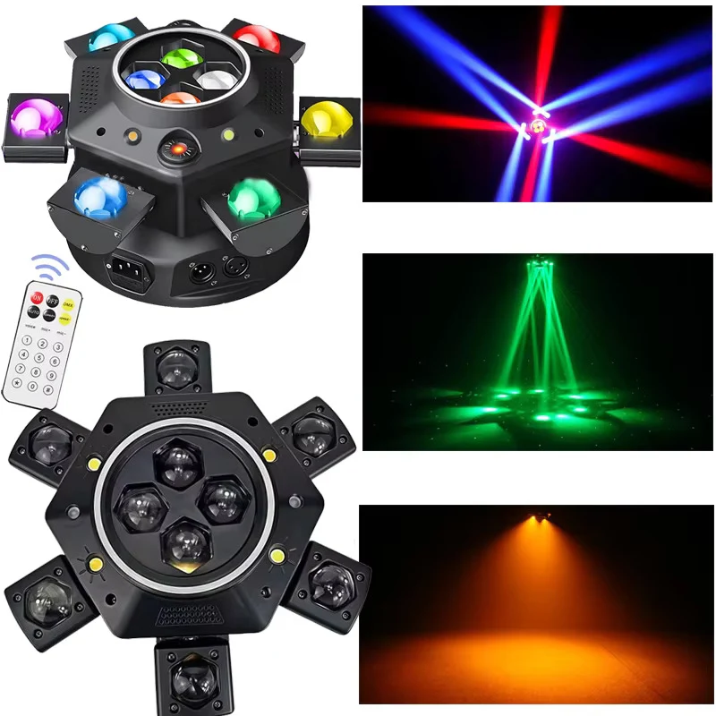150W Moving Head -valaisin, Laserstroboskooppi-efekti, DMX-Lavavalo, Täysvärinen LED-valaistus, Pyörivä DJ-, Disco-, Party...