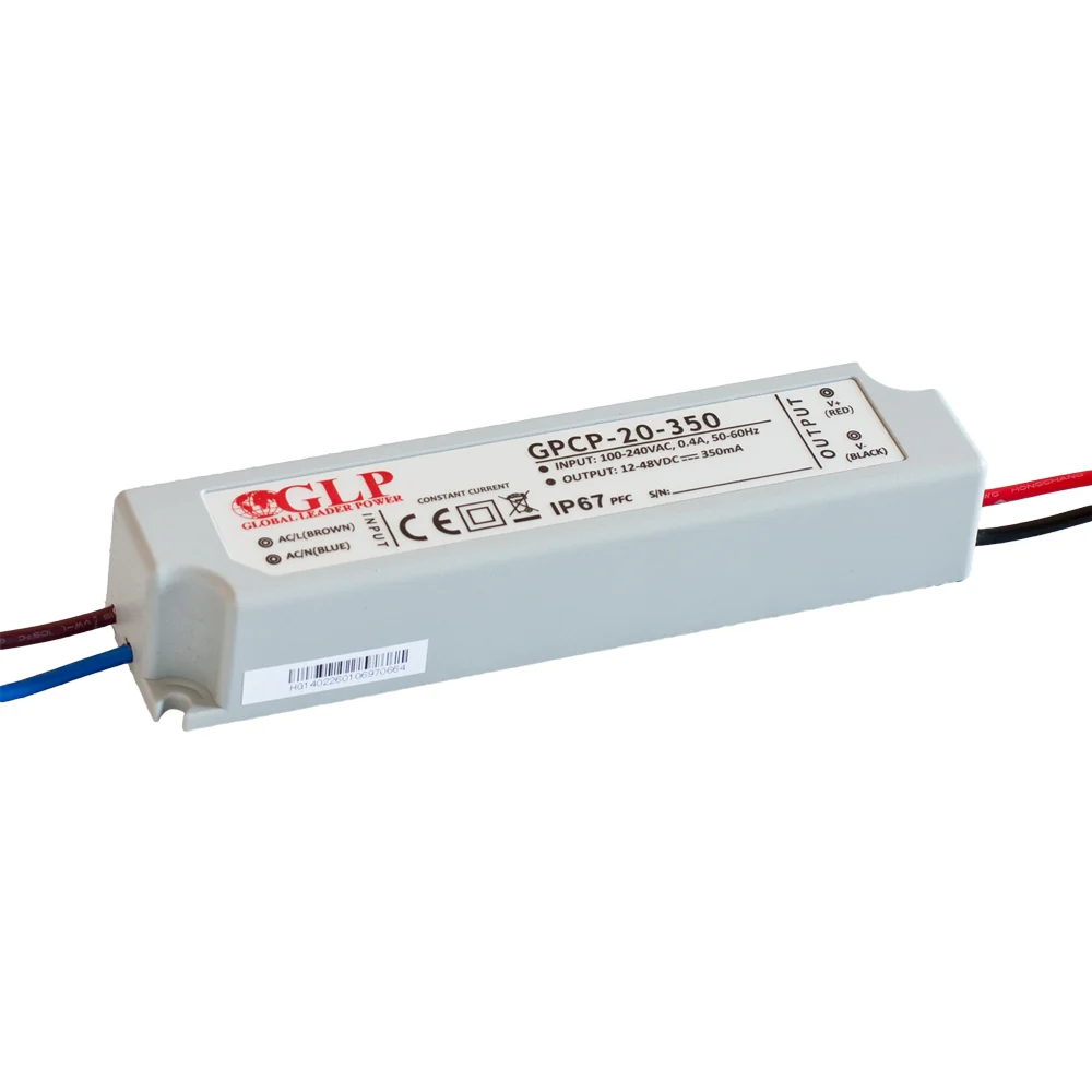16,8W 350mA 12-48V vakiovirtateholähde, IP67