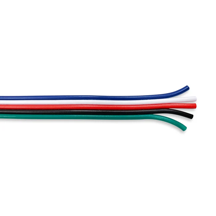Lattakaapeli 5x0.5 mm² (RGBW-nauhoille) / 1m