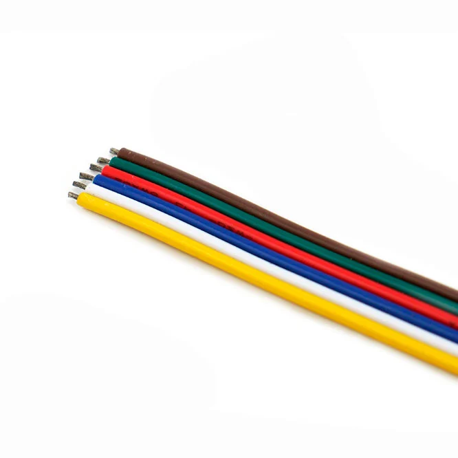 Lattakaapeli 6x0.34 mm² (5in1 RGB+CCT-nauhoille) / 1m