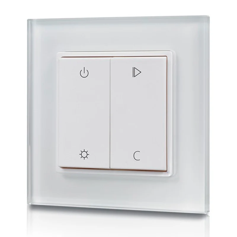 LED RGB/RGBW-säädin RF WiFi langaton, 1 kanav. pinta-asennettava painikesäädin