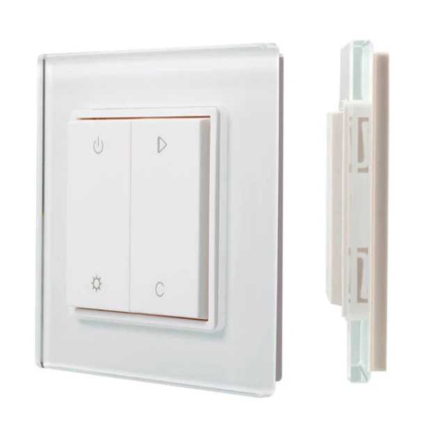 LED RGB/RGBW-säädin RF WiFi langaton, 1 kanav. pinta-asennettava painikesäädin
