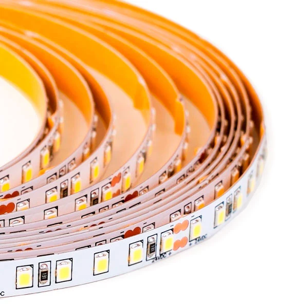 5m pituinen 12W/m 24V LED-valonauha, CRI>90 120led/m 1350lm/m IP20