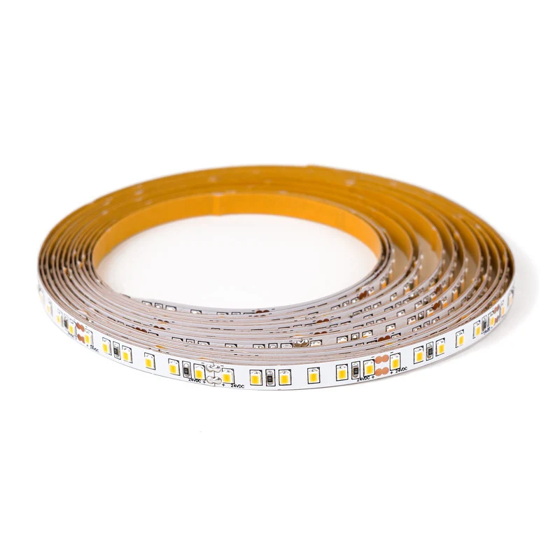 5m pituinen 12W/m 24V LED-valonauha, CRI>90 120led/m 1350lm/m IP20