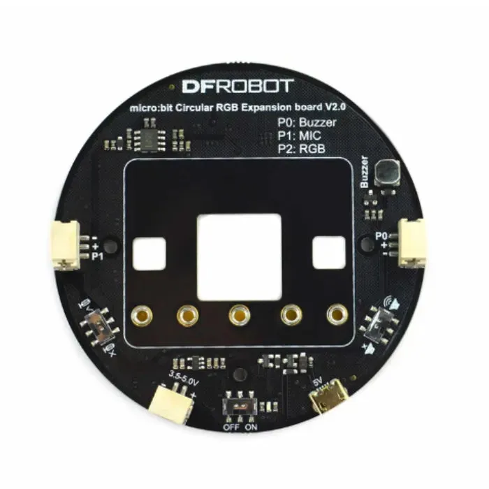 Microbit RGB LED -renkaan laajennuslevy WS2812B:llä & mikrofonilla DFRobot