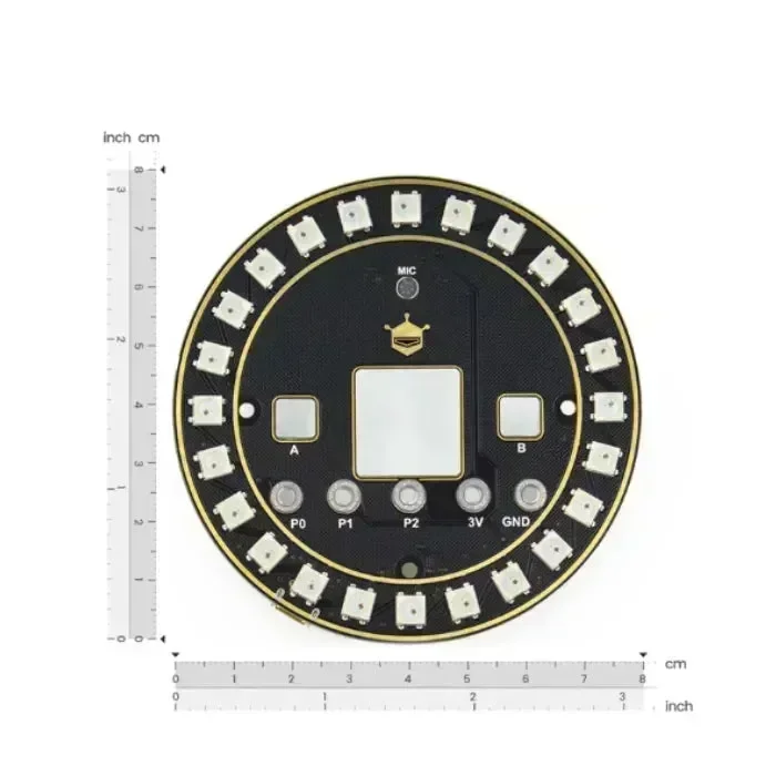 Microbit RGB LED -renkaan laajennuslevy WS2812B:llä & mikrofonilla DFRobot