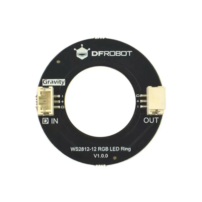 WS2812 12-bittinen RGB LED -rengas - osoitettavissa oleva valo Arduinoon DFRobot