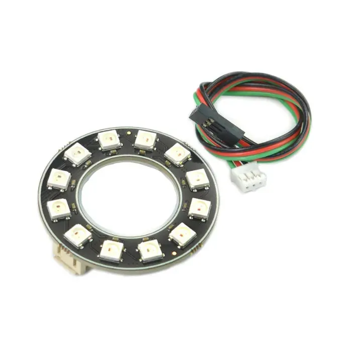 WS2812 12-bittinen RGB LED -rengas - osoitettavissa oleva valo Arduinoon DFRobot
