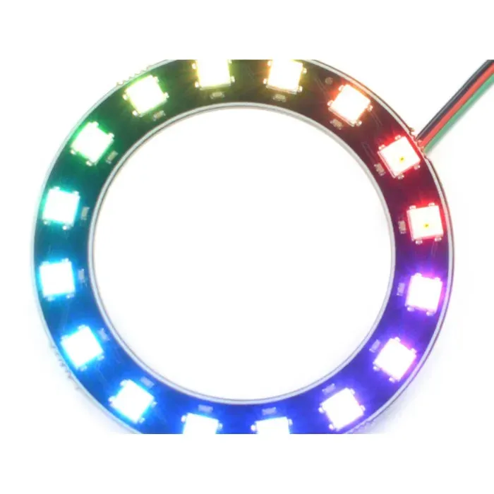 WS2812 RGB LED -rengas 16 LEDiä, osoitettavissa Arduino DIY -projekteihin DFRobot