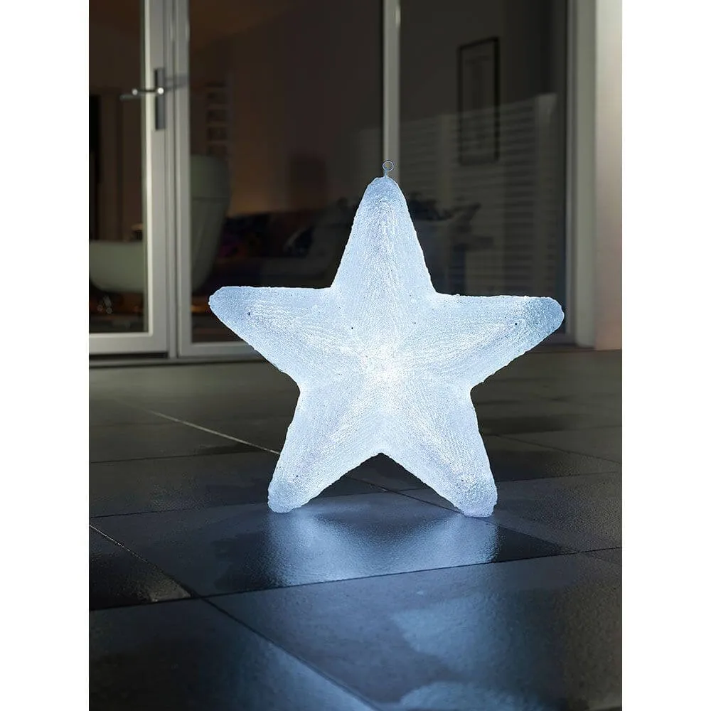 LED -akryylitähti, jossa on 6 värimuutostoimintoa 75 RGB -diodit 12V IP44