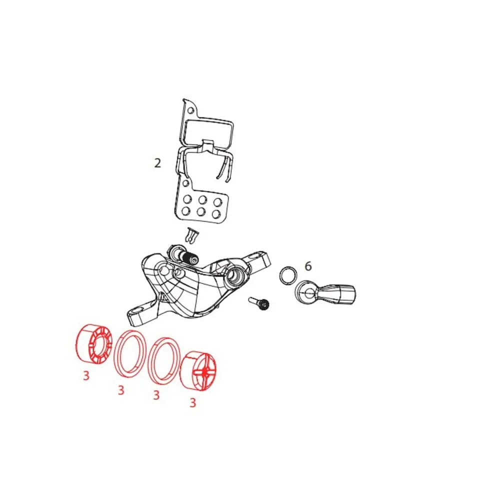 SRAM RED22/700 B1-satulan männät Sarja