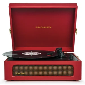 Crosley Voyager-kääntöpöytä kaksisuuntainen Bluetooth (Burgundy Red)