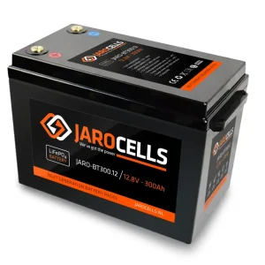 Jarocells Litiumakku 12V 300Ah LiFePo4 BT- ja starttitoiminnolla