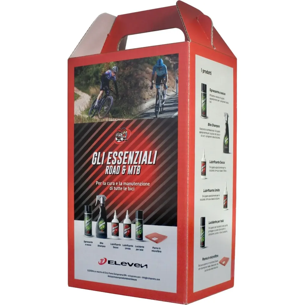Eleven Kit essential Road & MTB - Products Care and Maintenance Bike illustrious booklet