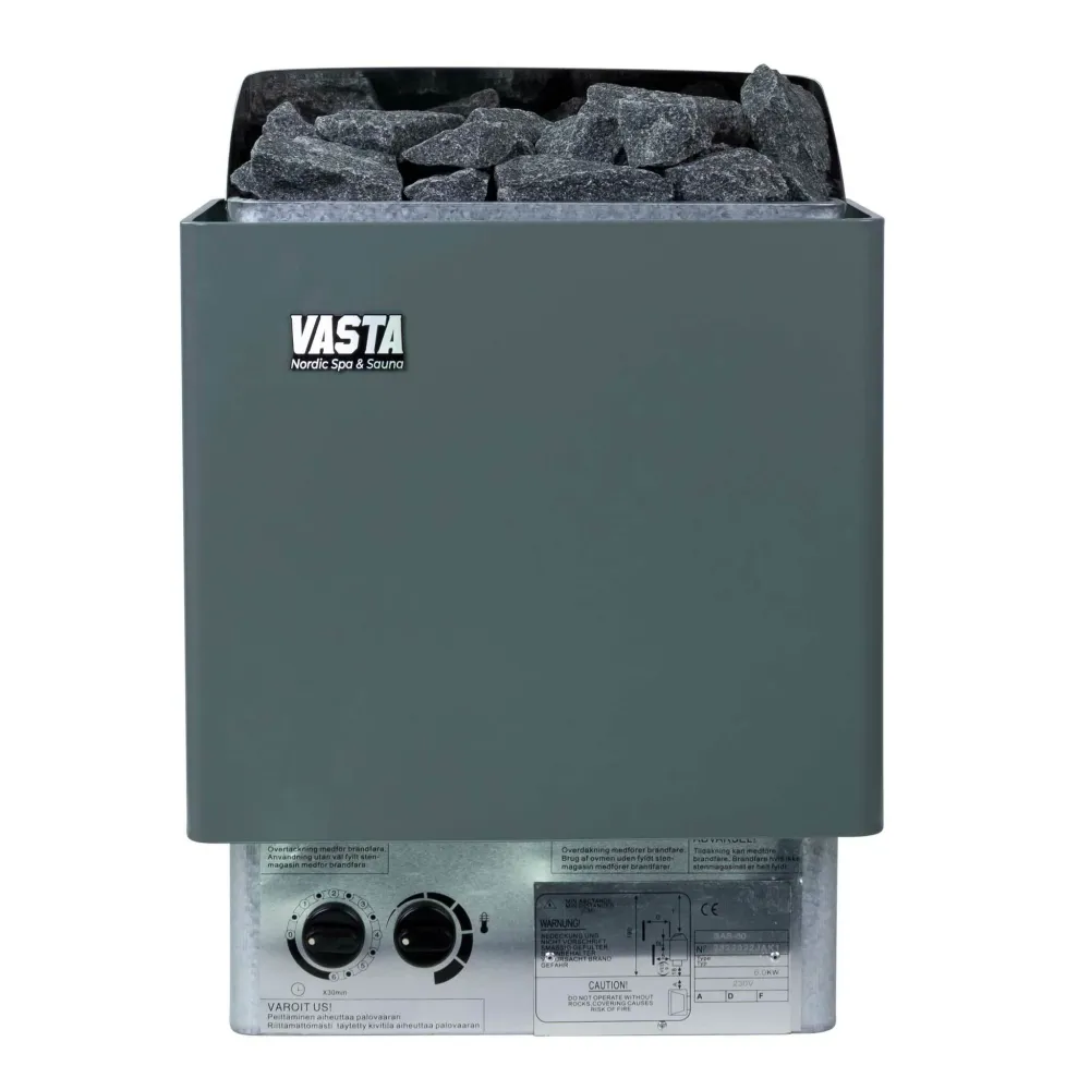 Vasta Sähkökiuas Spark 6kw, kiinteä, 5-8m3