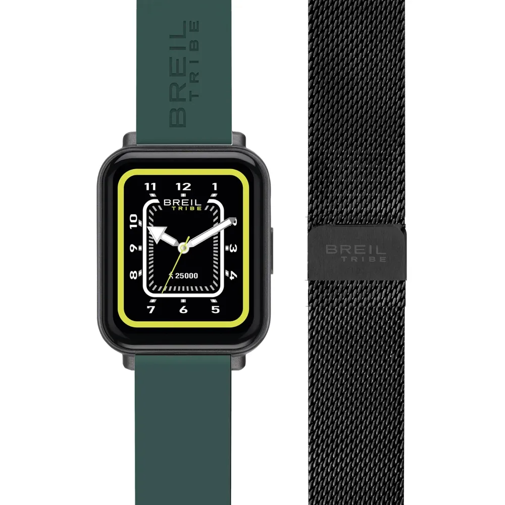 Breil SBT-2 45 mm musta teräksinen älykello mustalla PVD-viimeistelyllä EW0674