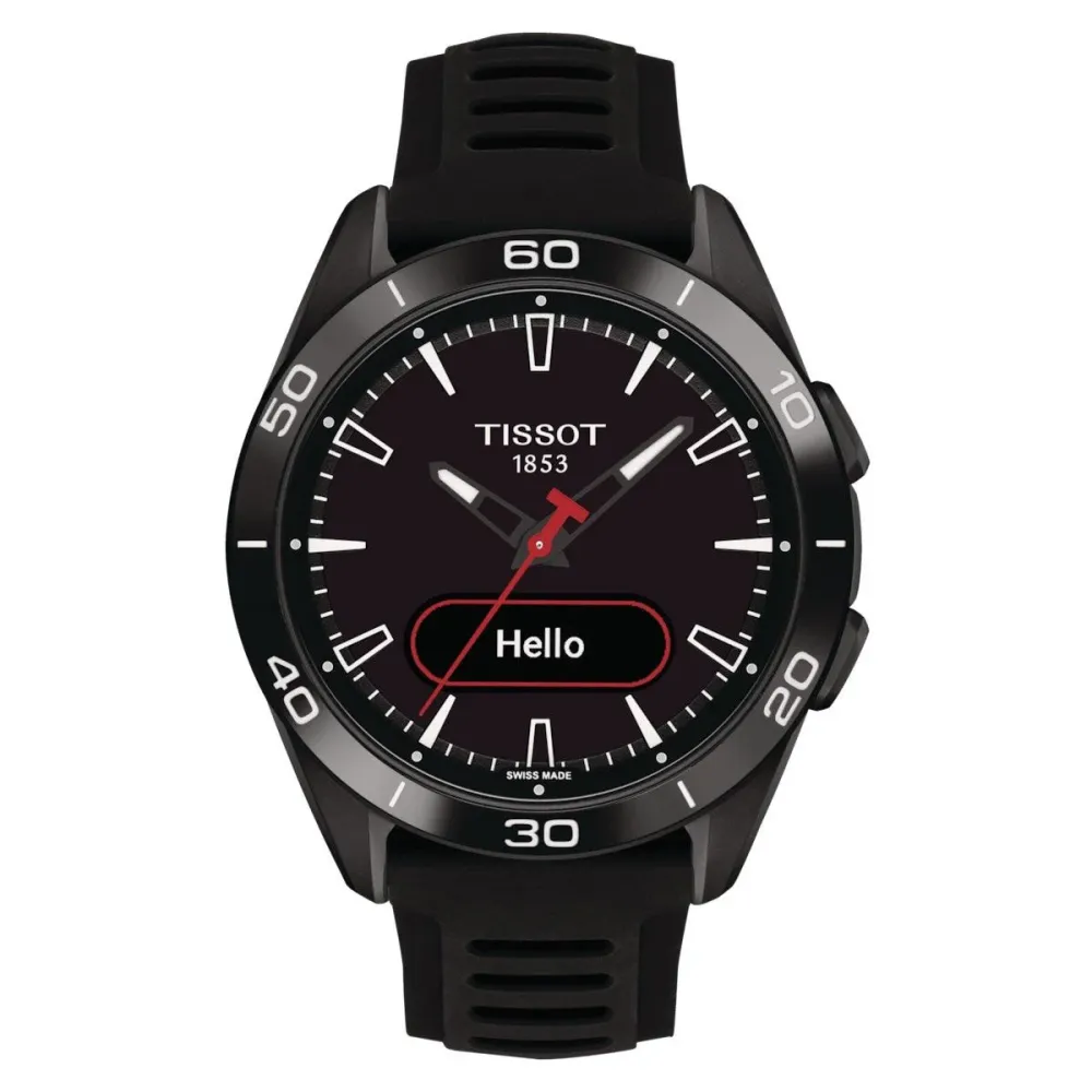 Tissot kello T-Touch Connect Sport 43,75 mm musta kvartsi titaani musta PVD viimeistely T153.420.47.051.04