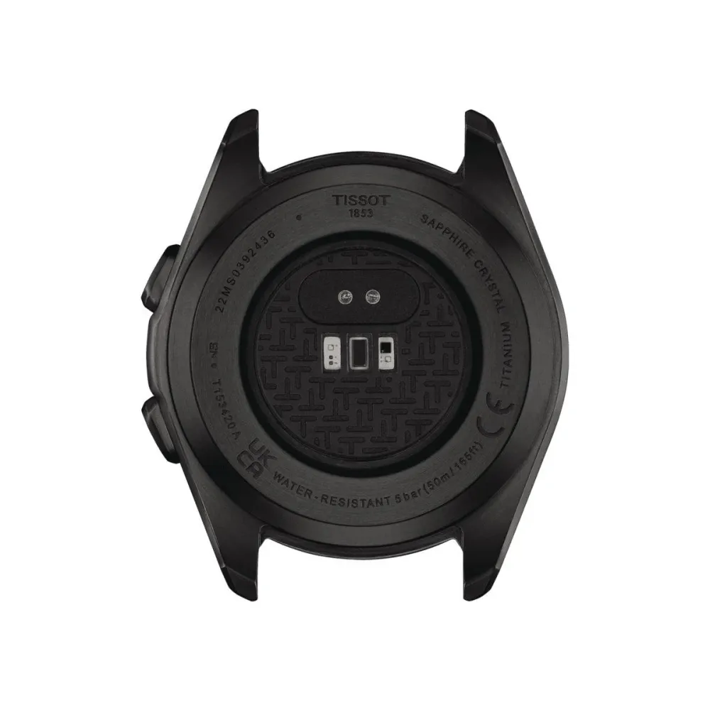 Tissot kello T-Touch Connect Sport 43,75 mm musta kvartsi titaani musta PVD viimeistely T153.420.47.051.04