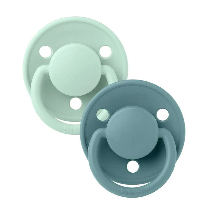 Flush Mount BIBS De Lux Sut - 2-Pak - Onesize - Silikone - Nordic Mint/Island Sea