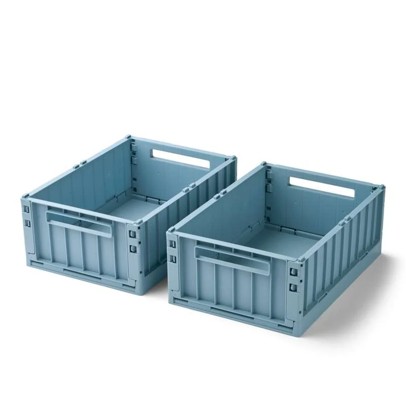 Liewood Weston Opbevaringsboks - 2-pak - Medium - Beach Azure