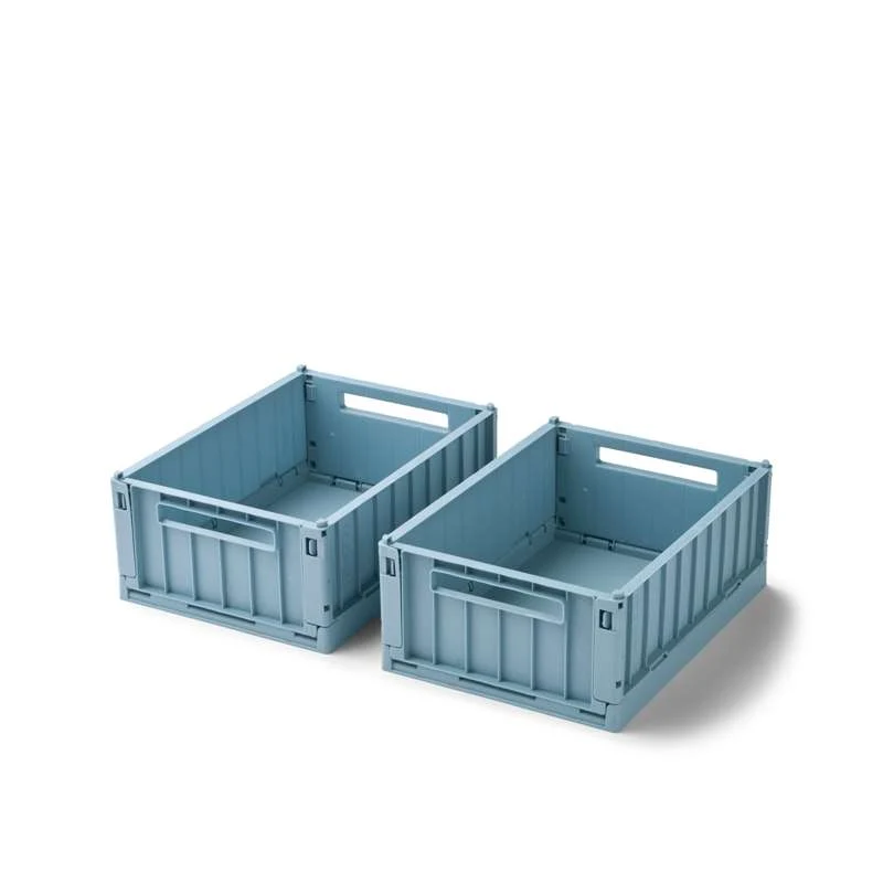 Liewood Weston Opbevaringsboks - 2-pak - Small - Beach Sapphire