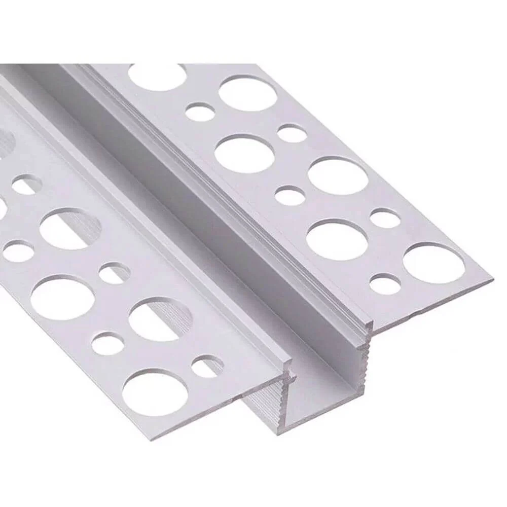 LED-kuivarakennusprofiili, 2m, hopea-anodisoitu, ilman peitettä