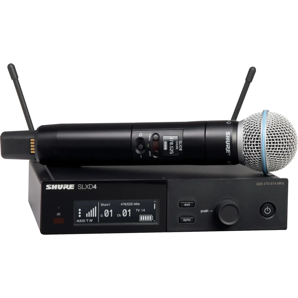 Shure SLXD24E/B58-S50 Langaton Mikrotonit Järjestelmä (823-865Mhz)