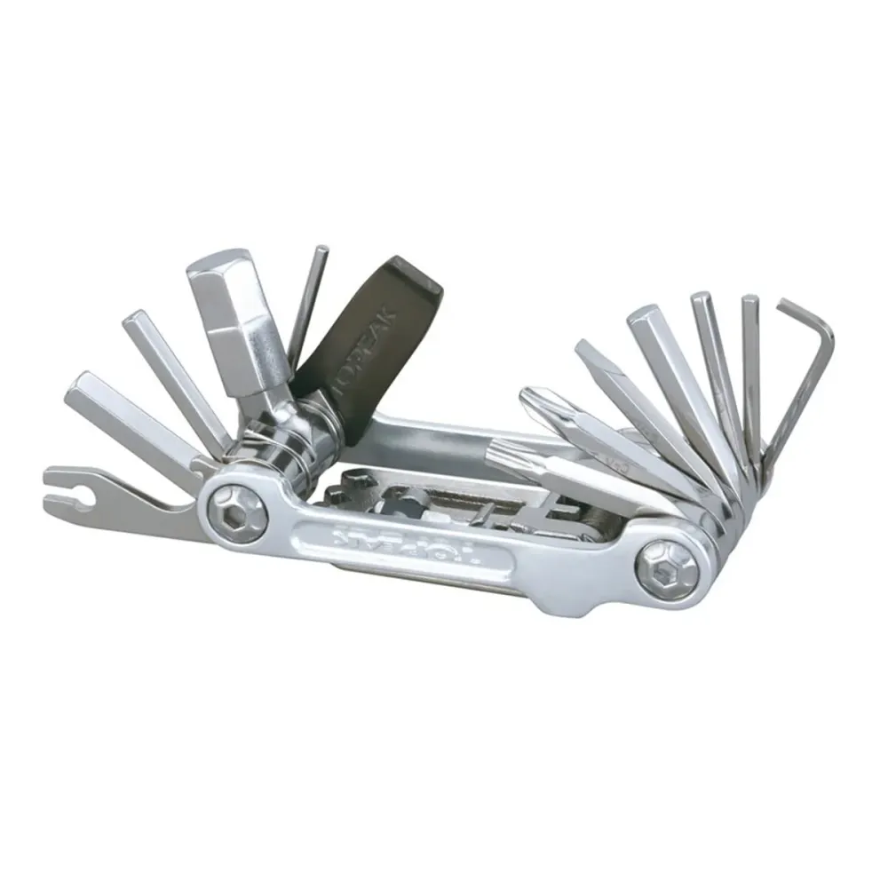 TOPEAK MINI PRO Silver monitoimityökalu (20 työkalua + kotelo)