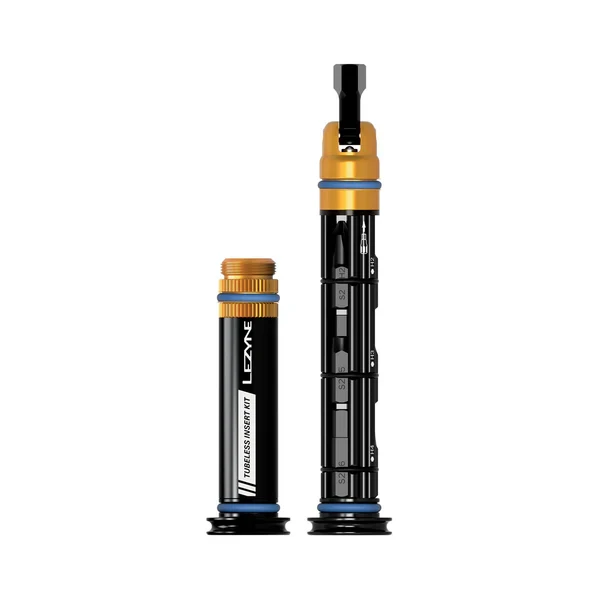 Tubeless-korjaussarja + monitoimityökalu L Integroitu LEZYNE DUAL -ohjaustanko