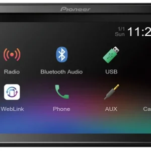 Pioneer DMH-A240BT Multimedia-autoradio w. Bluetooth