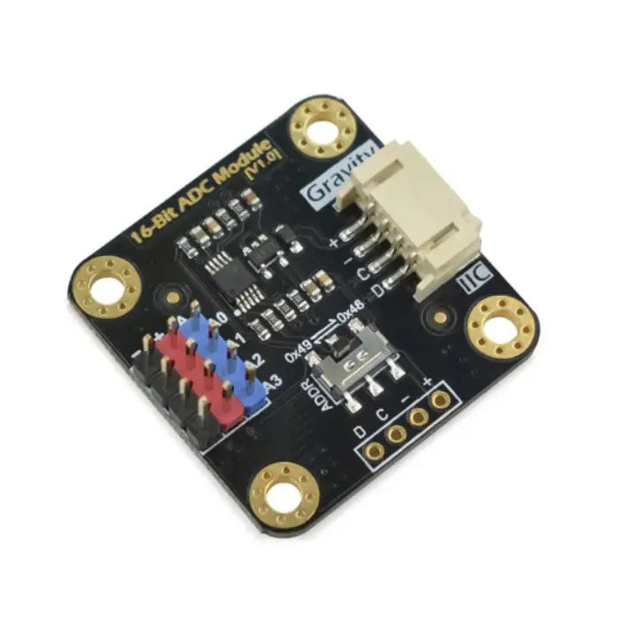 Gravity: ADS1115 16-bittinen ADC-moduuli - I2C analoginen-digitaalimuunnin DFRobot