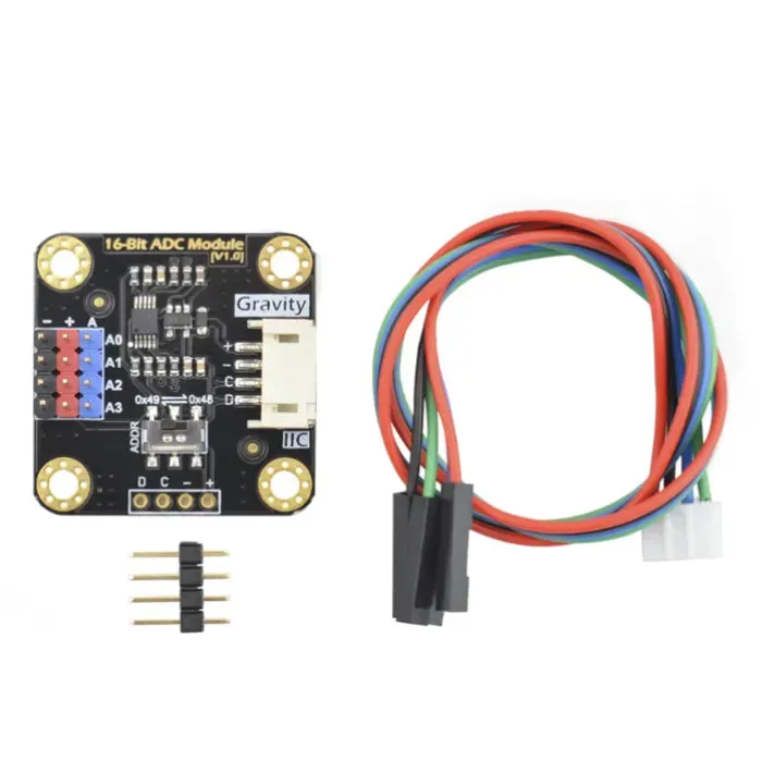 Gravity: ADS1115 16-bittinen ADC-moduuli - I2C analoginen-digitaalimuunnin DFRobot