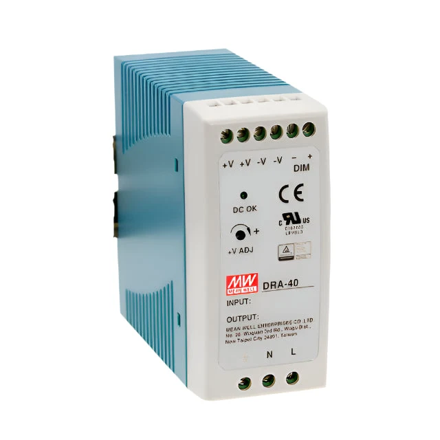 Mean Well DRA-40-12 DIN-kiskoon asennettava virtalähde 12V 3.34A 40W