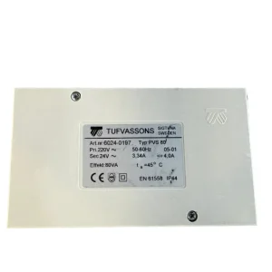 Tufvassons PVS 80 -muuntaja 220 V, 24 V 3,34 50–60 Hz
