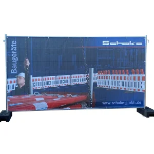 Työmaa-aidan peitepressu – yksilöllinen painatus (3.50 × 2.00 m)