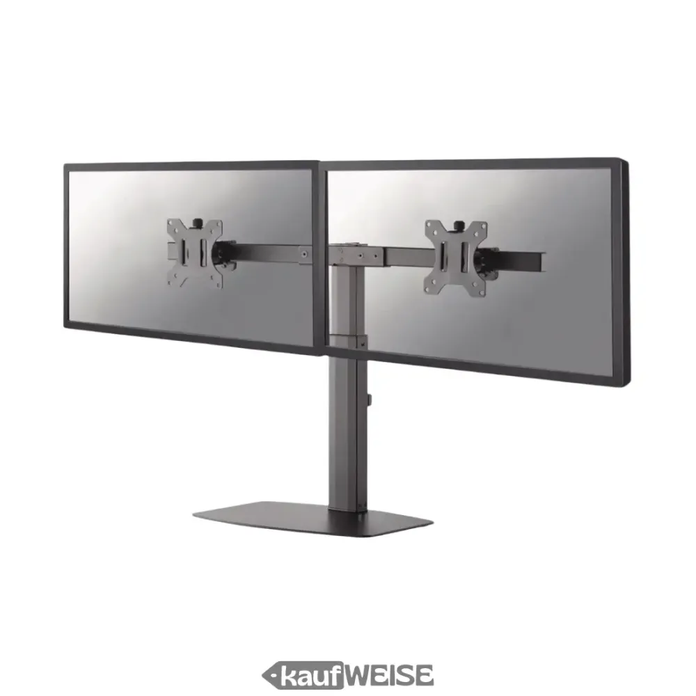 Neomounts Newstar FPMA-D865D Dual Monitor pöytäteline | 10-27 tuumaa | Korkeussäädettävä ja kääntyvä