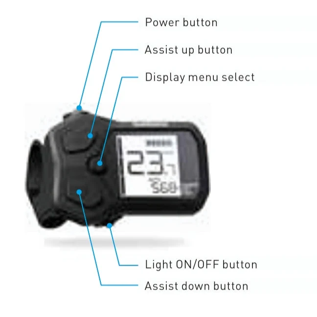 SHIMANO Steps SC-EN500 I-Spec EV -näyttö