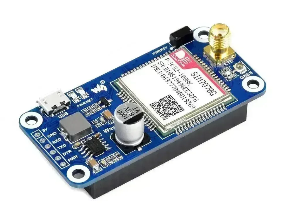 Waveshare SIM7070G NB-IoT / Cat-M / GPRS / GNSS HAT Raspberry Pi:lle