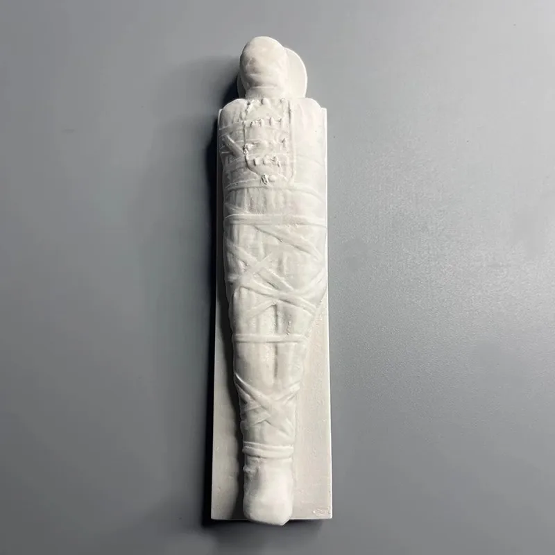 Miniature Mummy Figurine Home Desktop Decoration DIY Graffiti Ornaments Originality Sculpture Plaster Cast Model Deco Parts