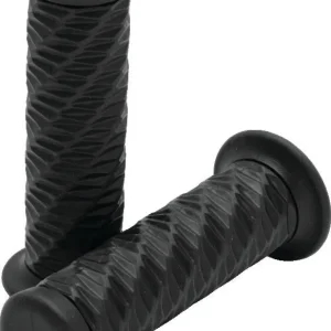 Bikers Choice 1 Inch Black Spiral Grip