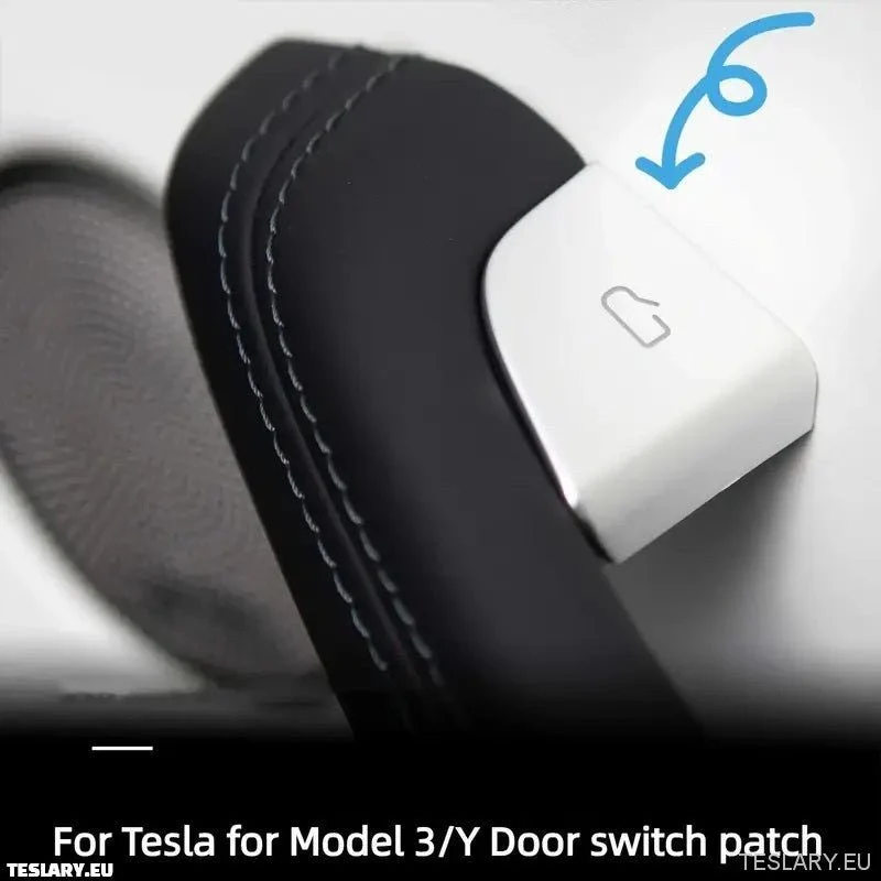 Tesla -malli 3/y hopean oven avauspainikkeen suojakansi