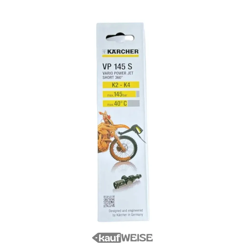 Kärcher Vario Power Jet Short VP 145 S (360° nivel) | Portaaton paineensäätö | K4- ja K5-painepesureille