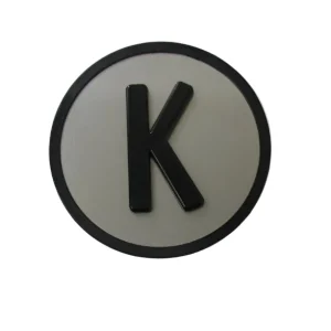 Kone-painonappi K harmaa taktiilinen KSS COP KM801055G130