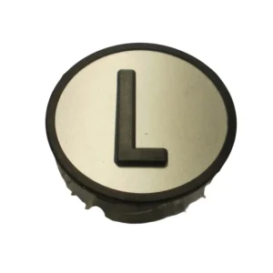 Kone-painonappi L harmaa taktiilinen KSS COP KM801055G131