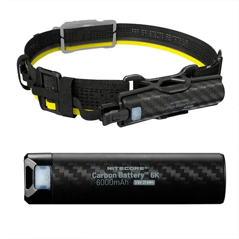 Nitecore Carbon 6K -akkusarja - vedenpitävä hiilikuituakku - 6000mAh