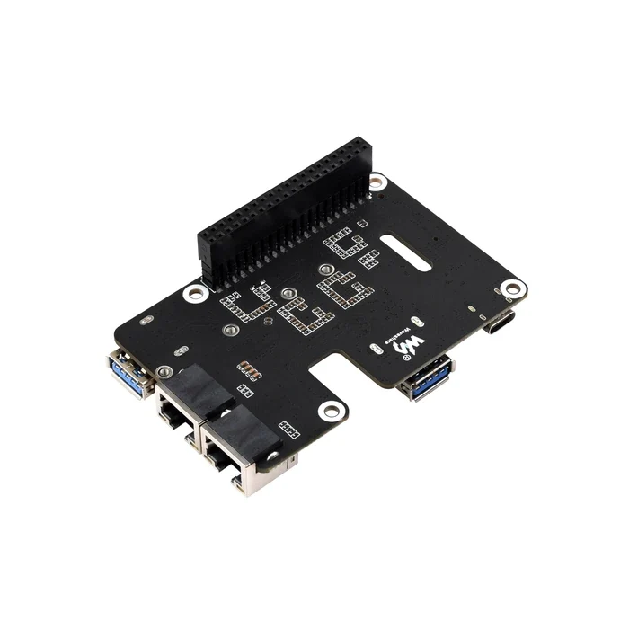 Waveshare PCIe USB 3.2 Gen1/2.5G ETH/M.2 NVMe -sovitin Raspberry Pi 5:lle