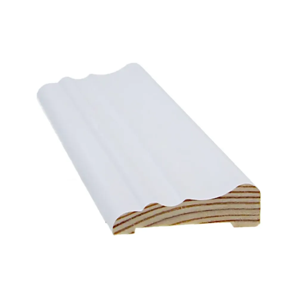 Peitelista Koriste 15x52x3300, Mänty, Valkoinen
