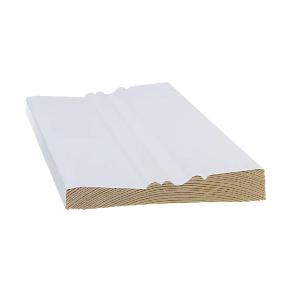 Peitelista Koriste 15x95x3300, Mänty, Valkoinen (3019P)