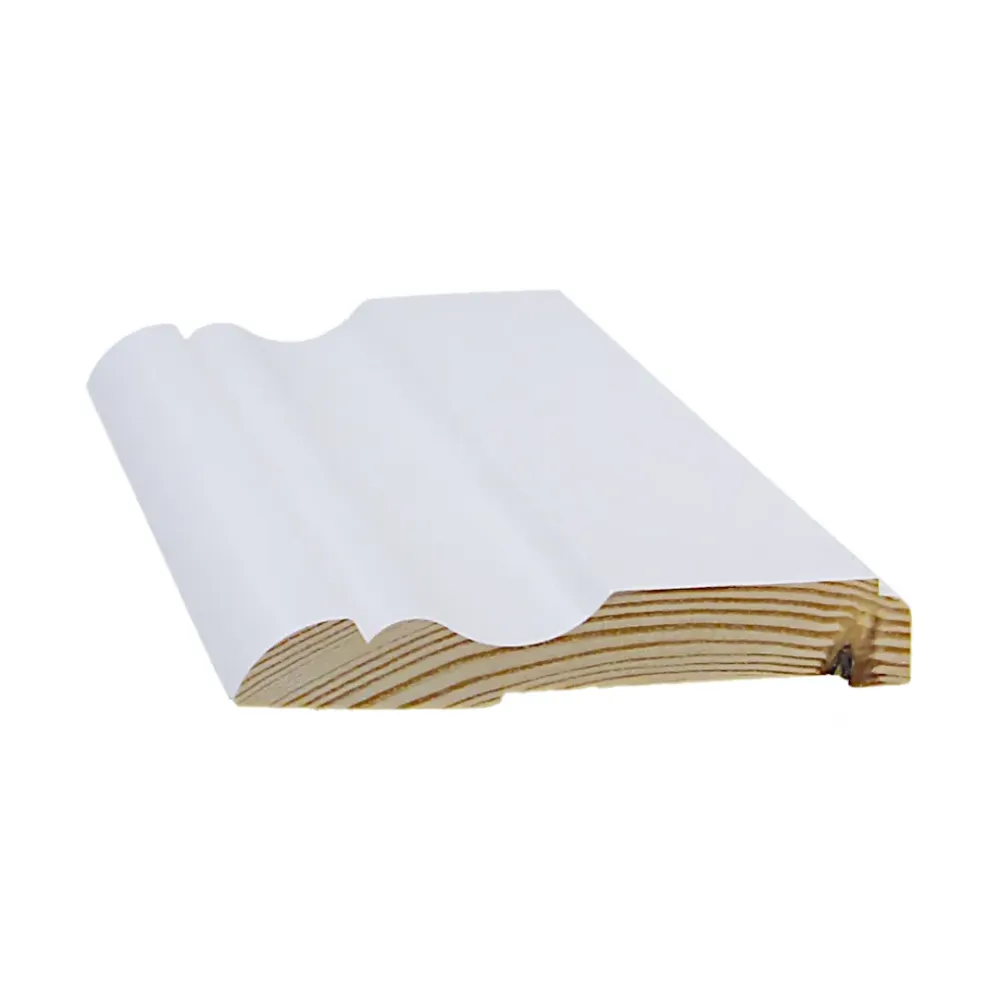 Peitelista Koriste 15x95x3300, Mänty, Valkoinen (3062P)